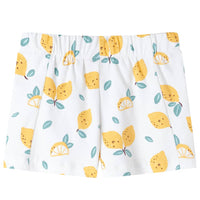 Pantaloncini per Bambini Stampa Limone Ecru 116 11501