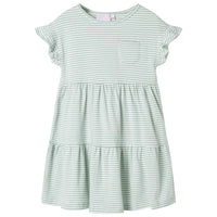 Abito da Bambina con Maniche a Volant Menta 104cod mxl 110907