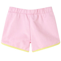 Pantaloncini da Bambina con Bordi Rosa Brillante 128 11582