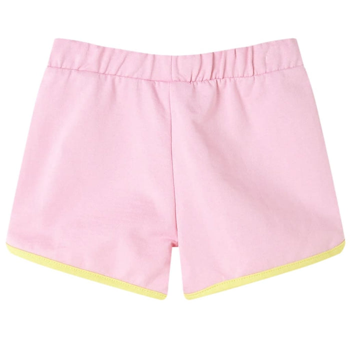 Pantaloncini da Bambina con Bordi Rosa Brillante 128 11582