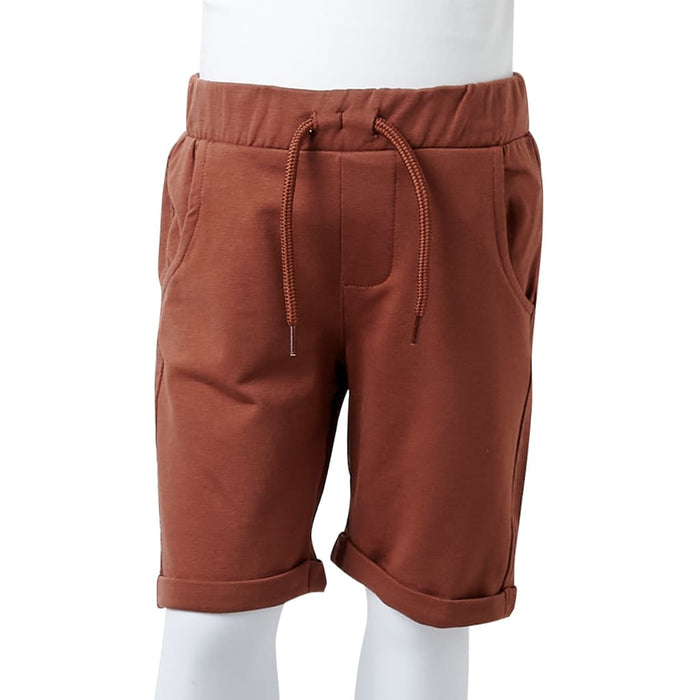 Pantaloncini per Bambini con Coulisse Marrone 104 11625