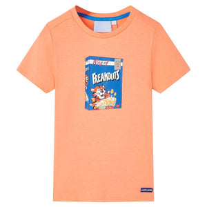 Maglietta da Bambino a Maniche Corte Arancione Neon 104 11850