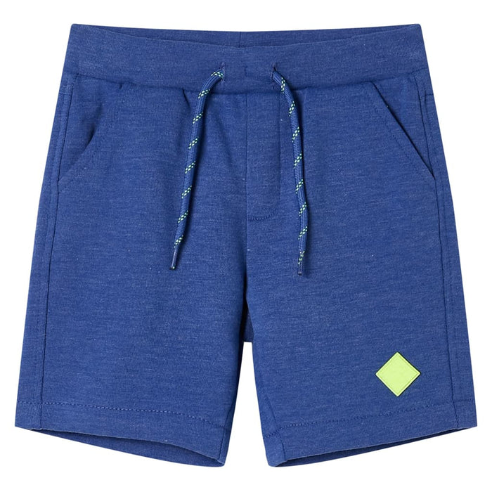 Pantaloncini per Bambini con Coulisse Blu Mélange 92cod mxl 110455