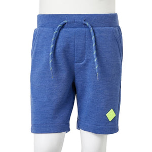 Pantaloncini per Bambini con Coulisse Blu Mélange 104 11905