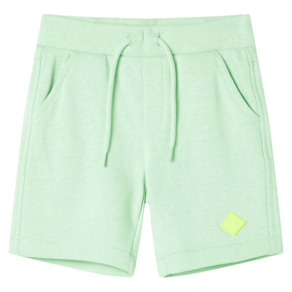 Pantaloncini per Bambini con Coulisse Verde Brillante 104 11910