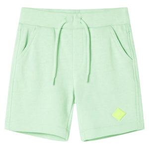 Pantaloncini per Bambini con Coulisse Verde Brillante 104 11910