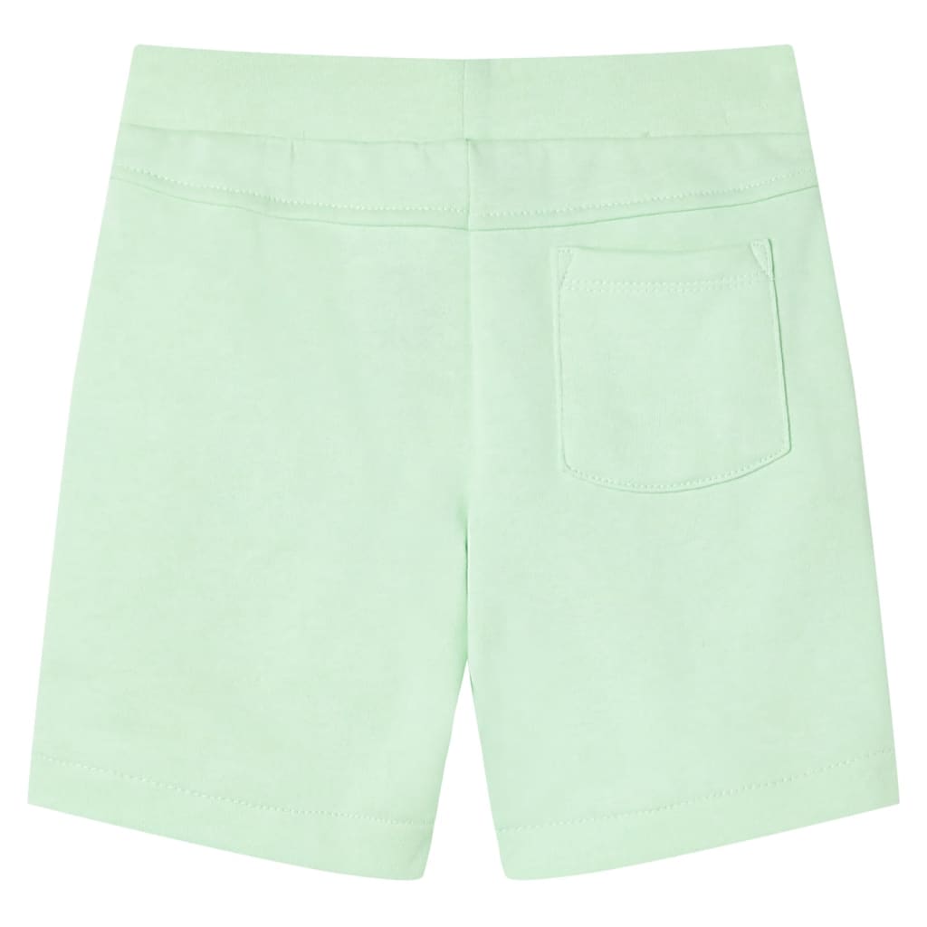 Pantaloncini per Bambini con Coulisse Verde Brillante 104 11910