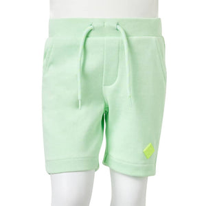 Pantaloncini per Bambini con Coulisse Verde Brillante 104 11910