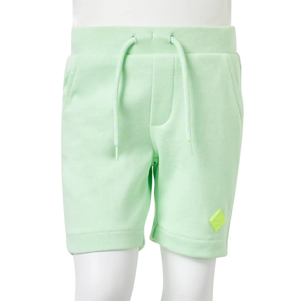 Pantaloncini per Bambini con Coulisse Verde Brillante 140 11913