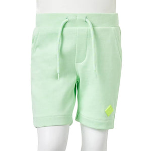 Pantaloncini per Bambini con Coulisse Verde Brillante 140 11913