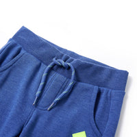 Pantaloni Tuta per Bambini Blu Mélange 140 11918