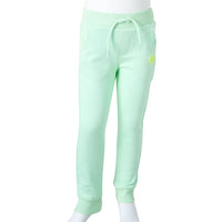 Pantaloni Tuta per Bambini Verde Brillante 92 11919