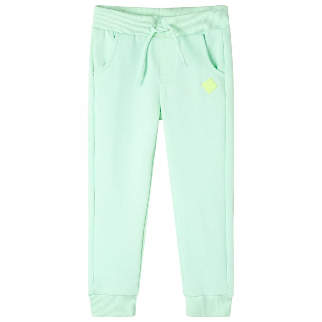 Pantaloni Tuta per Bambini Verde Brillante 104 11920