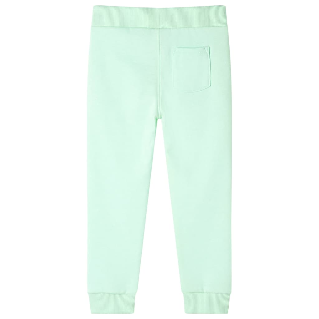 Pantaloni Tuta per Bambini Verde Brillante 104 11920