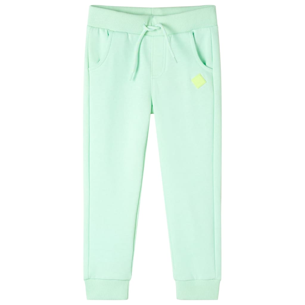 Pantaloni Tuta per Bambini Verde Brillante 128cod mxl 133428