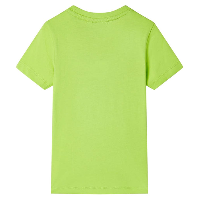 Maglietta da Bambino a Maniche Corte Lime 140cod mxl 110456