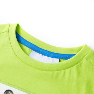 Maglietta da Bambino a Maniche Corte Lime 140cod mxl 110456