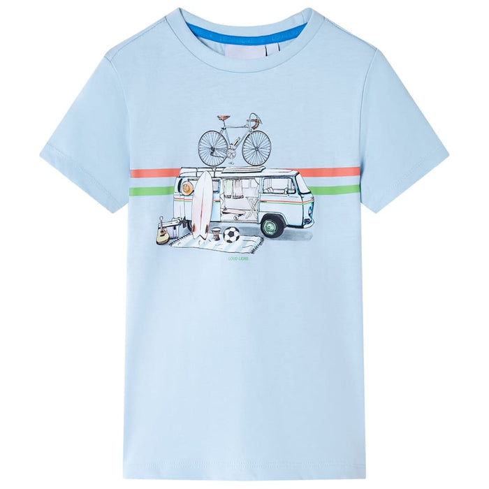 Maglietta da Bambino Azzurra 128cod mxl 109203