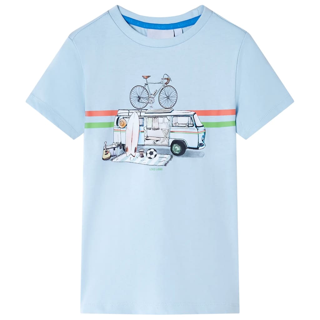 Maglietta da Bambino Azzurra 140cod mxl 88608