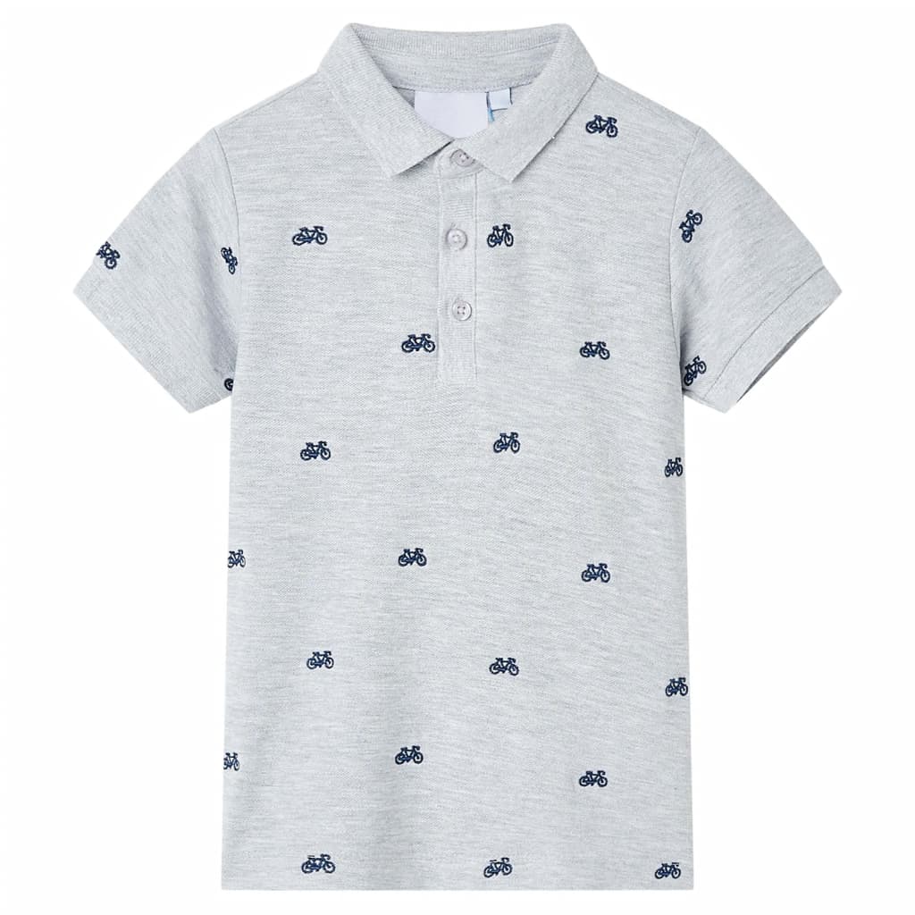 Polo per Bambini Grigio Mélange 92 12164