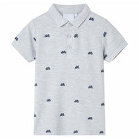 Polo per Bambini Grigio Mélange 128cod mxl 86762