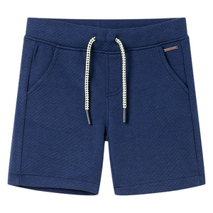 Pantaloncini per Bambini con Coulisse Blu Scuro 116 12191