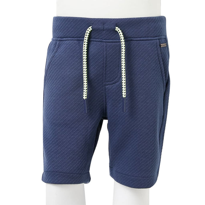 Pantaloncini per Bambini con Coulisse Blu Scuro 128 12192