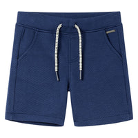 Pantaloncini per Bambini con Coulisse Blu Scuro 140 12193