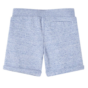 Pantaloncini per Bambini con Coulisse Blu Mélange 92 12194