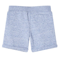 Pantaloncini per Bambini con Coulisse Blu Mélange 92cod mxl 134579