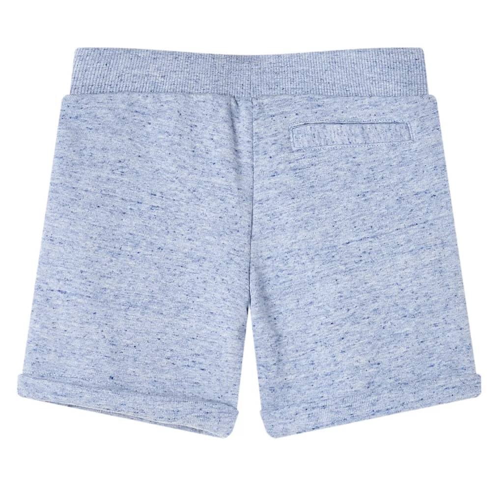 Pantaloncini per Bambini con Coulisse Blu Mélange 128 12197