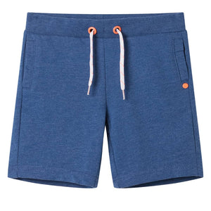 Pantaloncini per Bambini con Coulisse Blu Scuro Mélange 92 12364