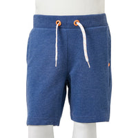 Pantaloncini per Bambini con Coulisse Blu Scuro Mélange 92 12364