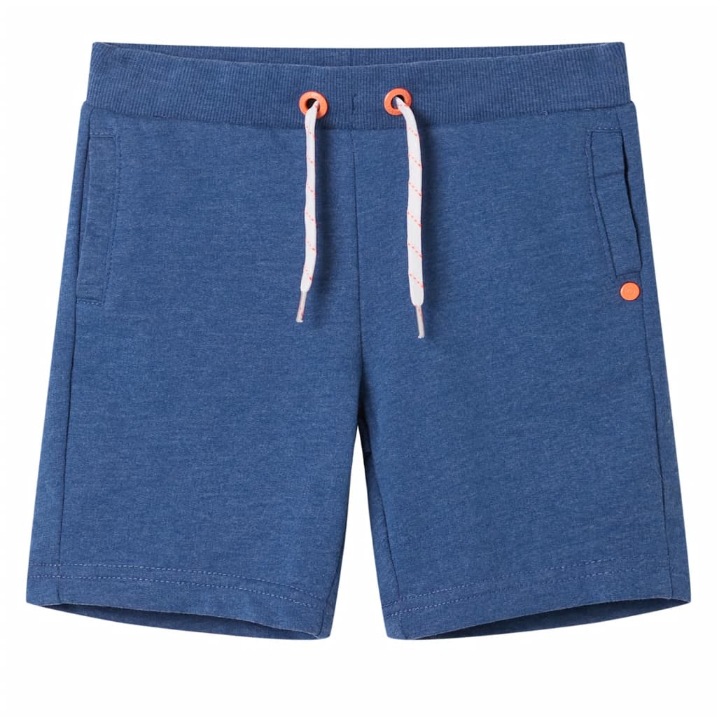 Pantaloncini per Bambini con Coulisse Blu Scuro Mélange 104 12365