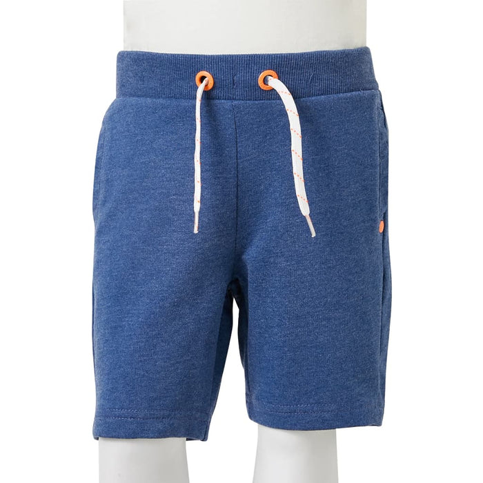 Pantaloncini per Bambini con Coulisse Blu Scuro Mélange 104 12365