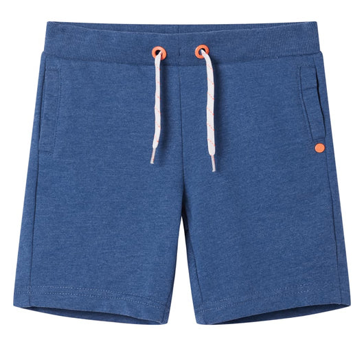 Pantaloncini per Bambini con Coulisse Blu Scuro Mélange 116 12366