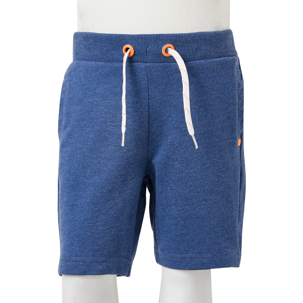 Pantaloncini per Bambini con Coulisse Blu Scuro Mélange 116 12366