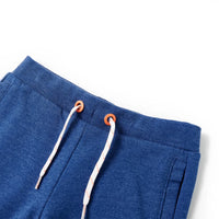 Pantaloncini per Bambini con Coulisse Blu Scuro Mélange 128cod mxl 110751