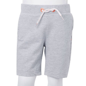 Pantaloncini per Bambini con Coulisse Grigio 116 12371