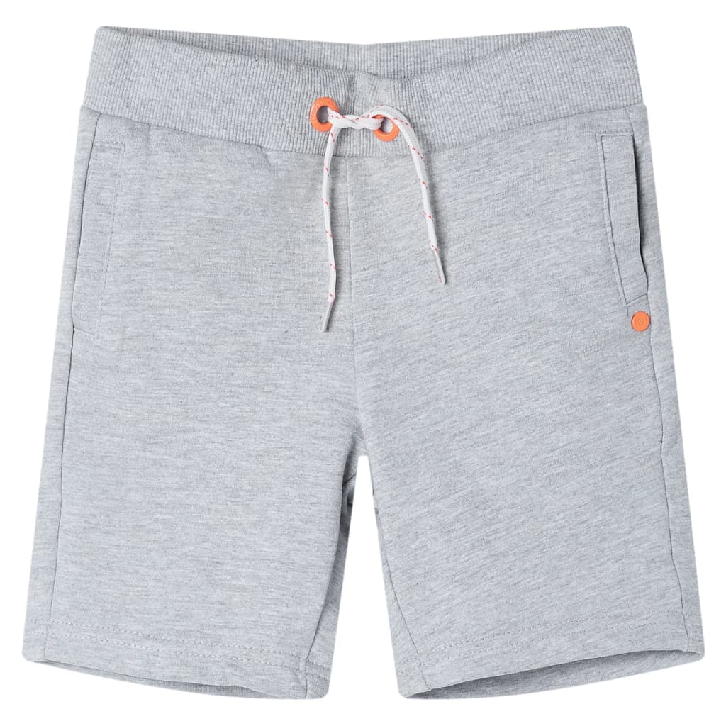 Pantaloncini per Bambini con Coulisse Grigio 128 12372