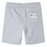 Pantaloncini per Bambini con Coulisse Grigio 128 12372