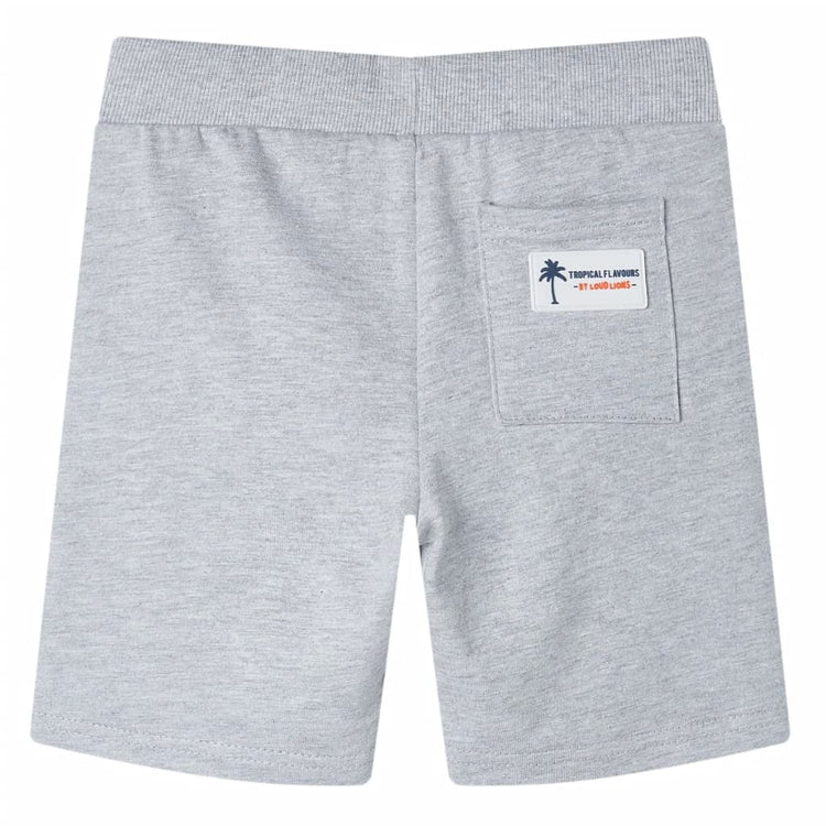 Pantaloncini per Bambini con Coulisse Grigio 128 12372