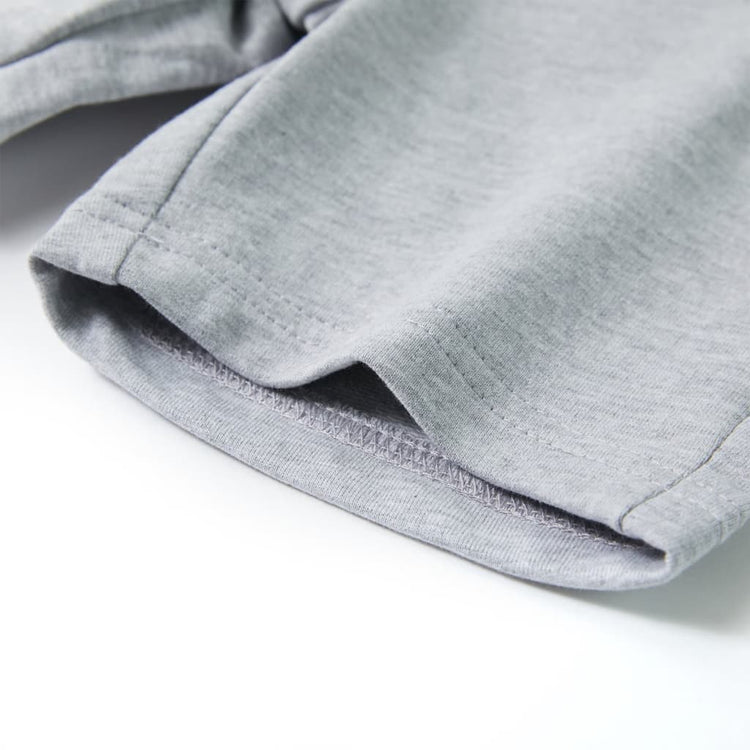 Pantaloncini per Bambini con Coulisse Grigio 128 12372