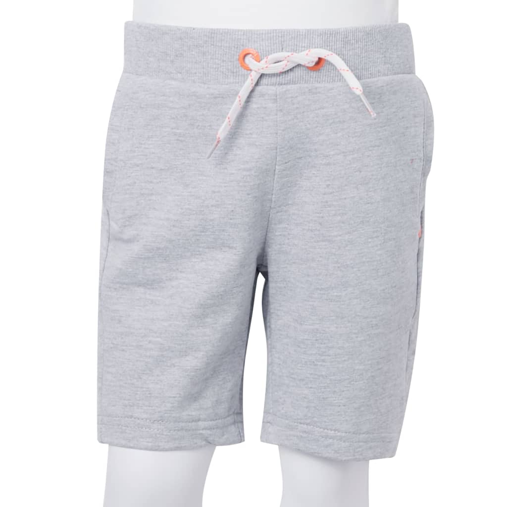 Pantaloncini per Bambini con Coulisse Grigio 128 12372