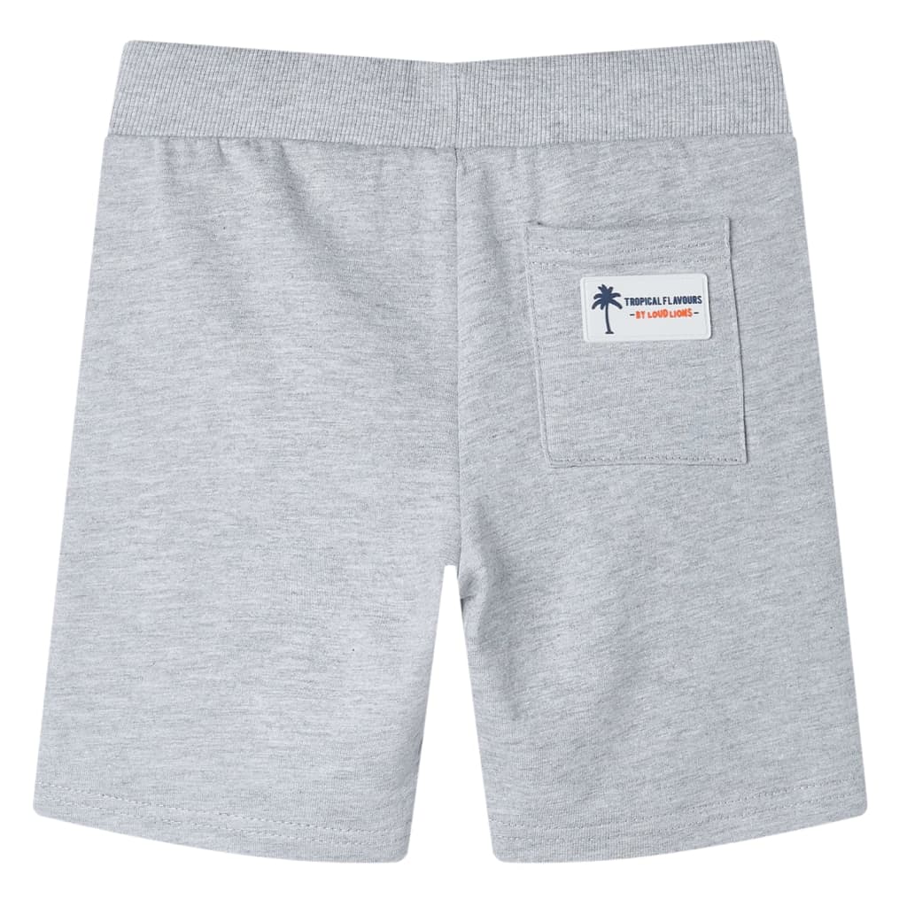 Pantaloncini per Bambini con Coulisse Grigio 140cod mxl 110752