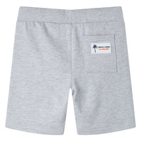 Pantaloncini per Bambini con Coulisse Grigio 140cod mxl 110752