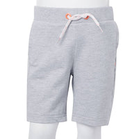 Pantaloncini per Bambini con Coulisse Grigio 140 12373