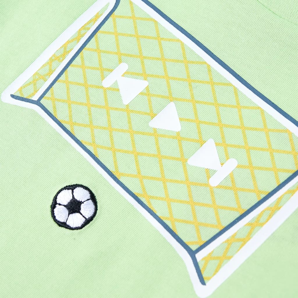 Maglietta da Bambino con Design Porta da Calcio Lime 104 12430