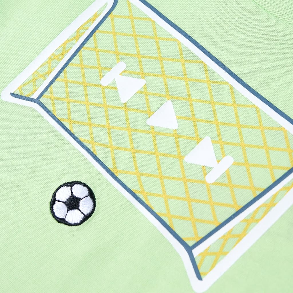 Maglietta da Bambino con Design Porta da Calcio Lime 140 12433