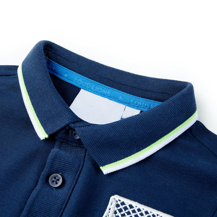 Polo da Bambino Blu Marino 128 12442